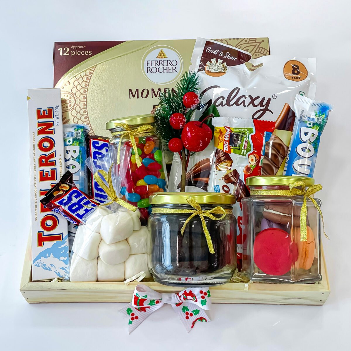 Festive Joy Christmas Gift Basket ball